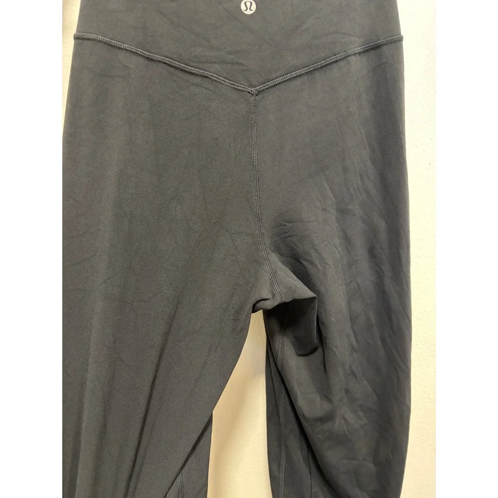 Lululemon Align Wide Leg Crop 23 High Rise Nulu Pants Black Size 2
